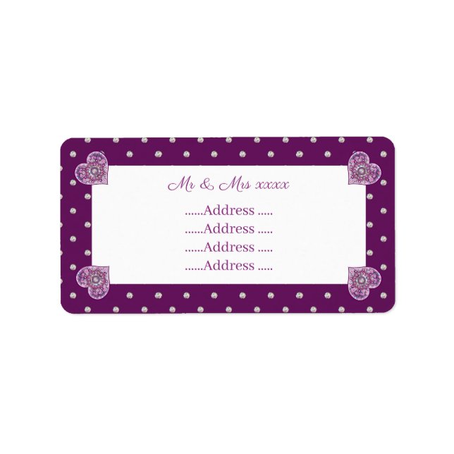 Kardinal Rosace Adressaufkleber (Vorne)