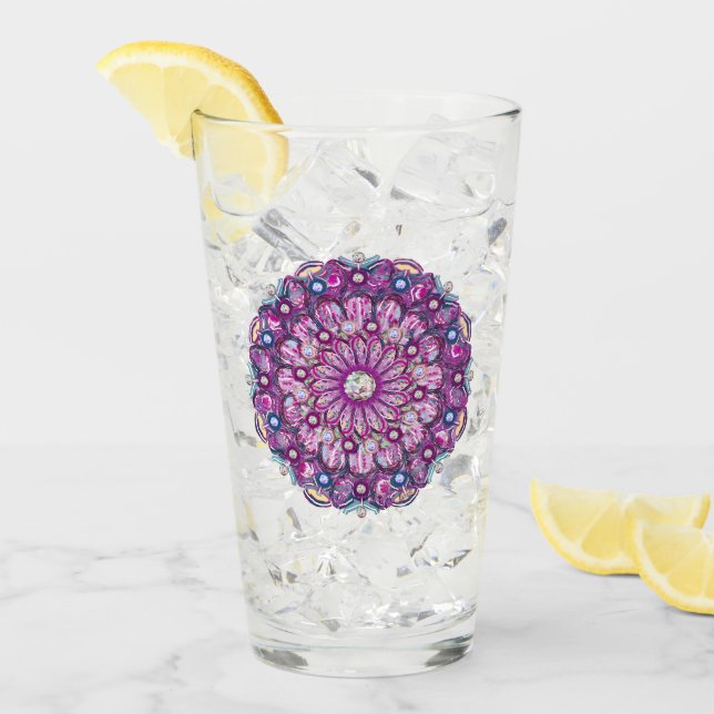Kardinal Rosace Glas (Vorderseite Ice)