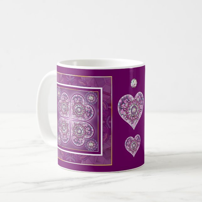Kardinal Rosace Kaffeetasse (Vorderseite Links)