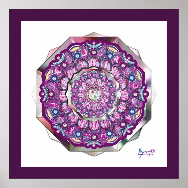 Kardinal Rosace Poster (Vorne)