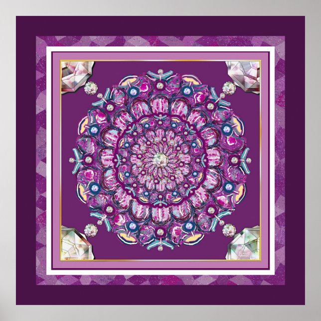 Kardinal Rosace Poster (Vorne)