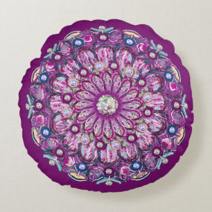 Kardinal Rosace Rundes Kissen