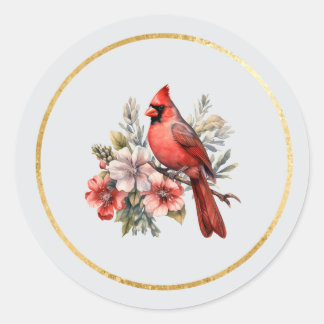 Kardinal-Rund-Glanzumschlag-Siegel Runder Aufkleber