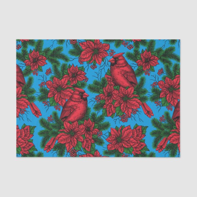 Kardinal Seidenpapier (Vorderseite)