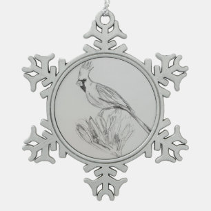 Kardinal Snowflake Gerahmte Ornament