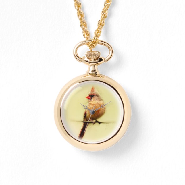 Kardinal Songbird Armbanduhr (Vorderseite)