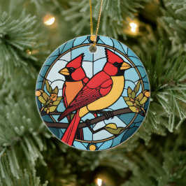 Kardinal-Speicherspeicher für festgehaltenes Glas Keramik Ornament