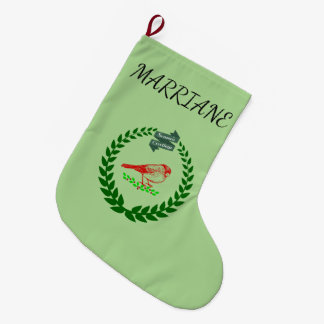 Kardinal-Stechpalmen-Kranz-Saison grün Großer Weihnachtsstrumpf