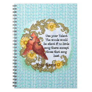 Kardinal Talent Christlich Notebook Notizblock