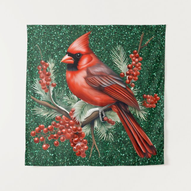 Kardinal Tapestry Wandteppich (Vorderseite)