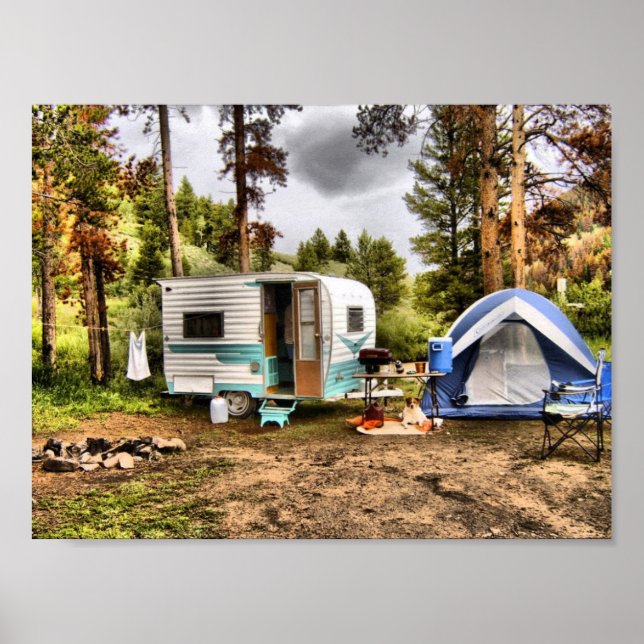Kardinal Trailer Camping Poster (Vorne)