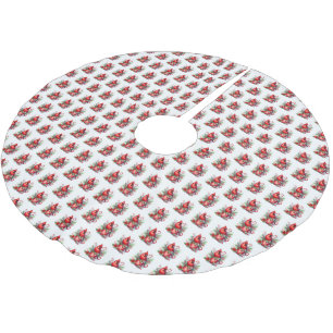 Kardinal Tree Skirt Polyester Weihnachtsbaumdecke