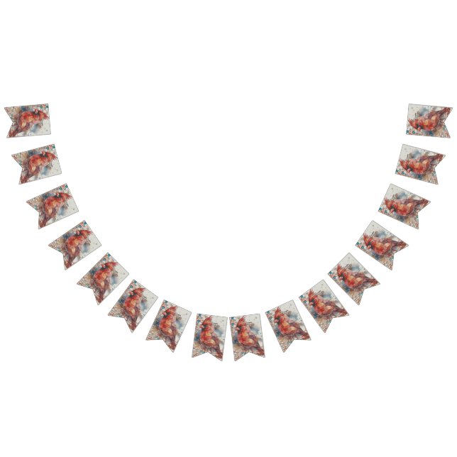 Kardinal über Virginia Road Map Wimpelkette (Alle)