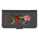 Kardinal und Hummingbird Pink Lily Personalisiert iPhone Wallet Hülle (Vorderseite (Horizontal))