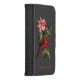 Kardinal und Hummingbird Pink Lily Personalisiert iPhone Wallet Hülle (Rechts)