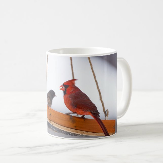 Kardinal und Juncos-Kaffee-Tasse Kaffeetasse (VorderseiteRechts)