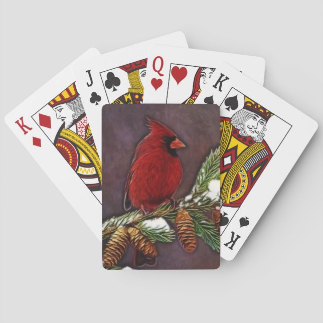 Kardinal und Pinecones Spielkarten (Rückseite)