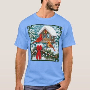 Kardinal- und Weihnachtsvogelfütterung T-Shirt