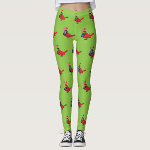 Kardinal-Vogel-Liebeswerbungsrufe Leggings