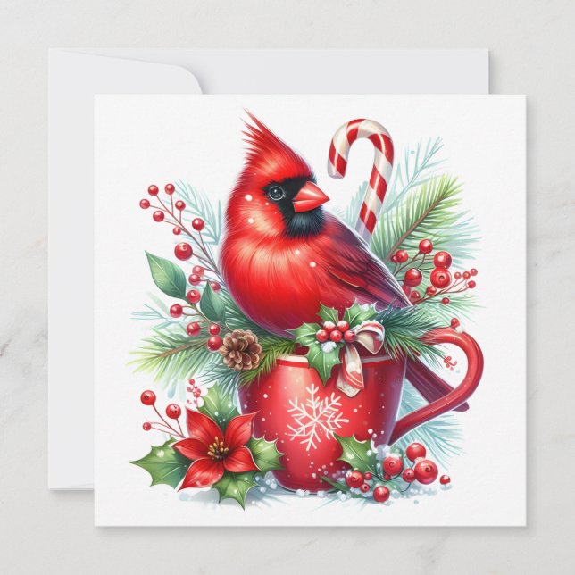 Kardinal Weihnachtskarte (Vorderseite)