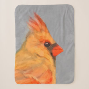 Kardinal zur Zweigmalerei - Originale Vogelkunst Sherpadecke
