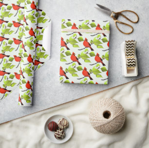 Kardinaldruck für Vogelfreunde Geschenkpapier