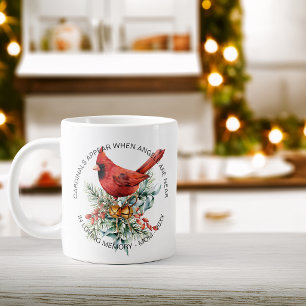 Kardinäle erscheinen Sympathie-Urlaubsgrün Jumbo-Tasse