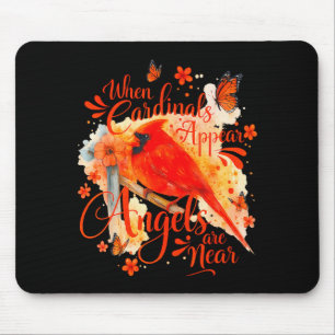 Kardinäle erscheinen, wenn Engel in der Nähe sind  Mousepad