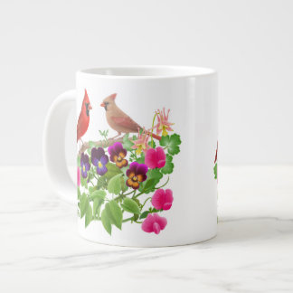 Kardinäle in der Garten-Tasse Jumbo-Tasse