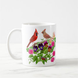 Kardinäle in der Garten-Tasse Kaffeetasse