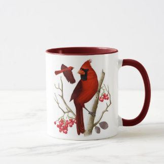 "Kardinäle in der wilden" Vogel-Kaffee-Tasse Tasse