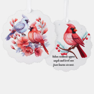 Kardinäle Ornament Karte