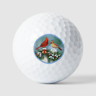 Kardinäle und Weihnachtsgärten Golfball