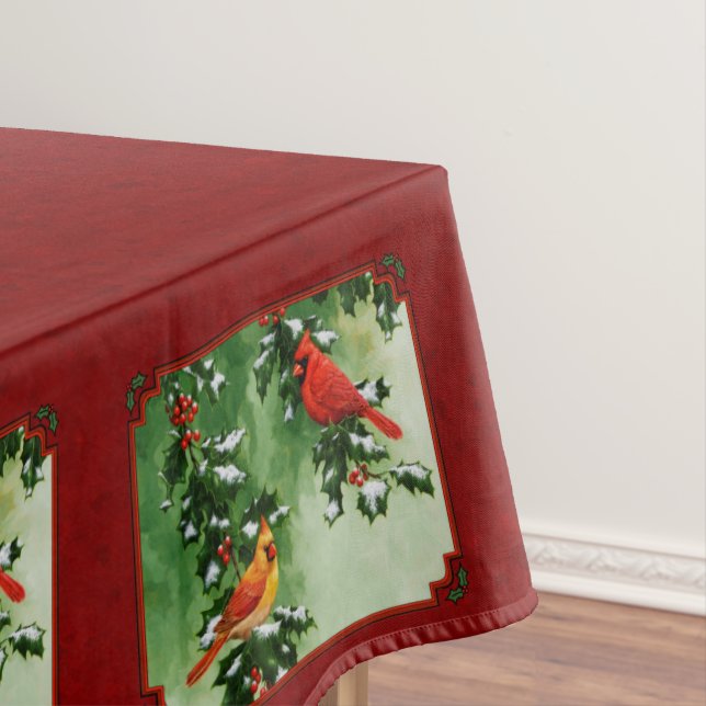 Kardinäle von Männern und Frauen rot Tischdecke (Beispiel)