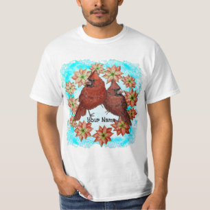Kardinale Weihnachtssterne T-Shirt