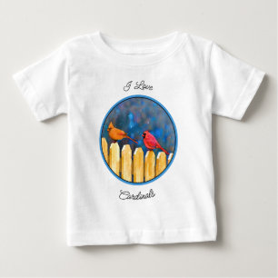 Kardinäle zur Zaunmalerei - Originelle Kunst Baby T-shirt