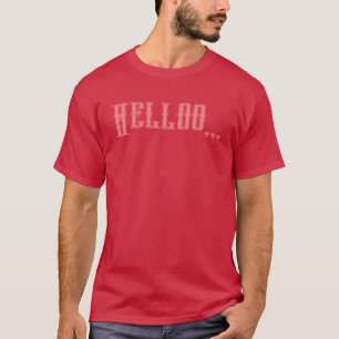 Kardinalfarbene Custom-Text Herren T-Shirt