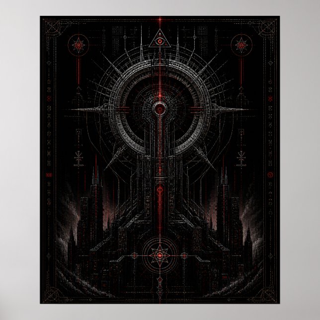Kardinalleuchtturm Poster (Vorne)