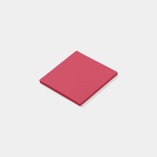 Kardinalrot (einfarbig)  post-it klebezettel (angewinkelt)