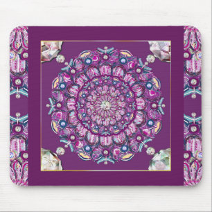 Kardinalrot Rosette Mousepad
