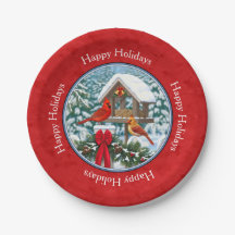 Kardinals Christmas Birdfeeder Red