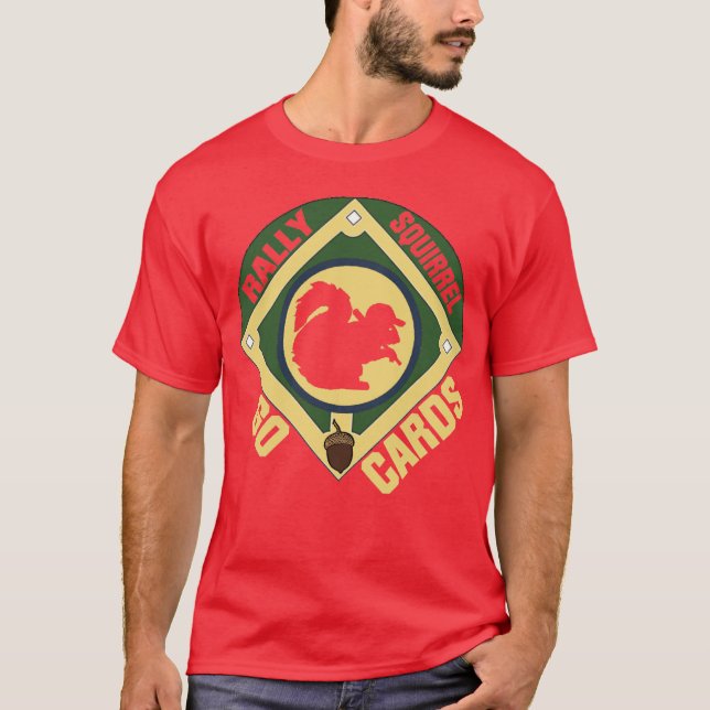 Kardinals-Kundgebungs-Eichhörnchen T-Shirt (Vorderseite)