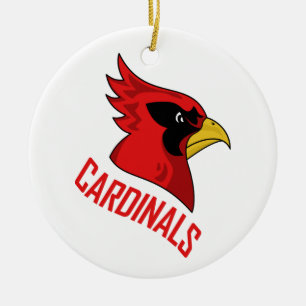 Kardinals Mascot Keramik Ornament