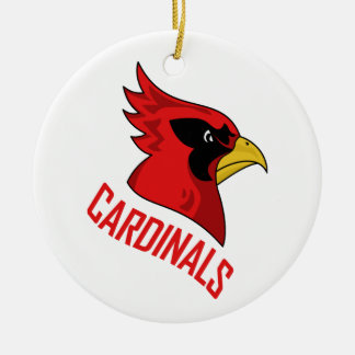 Kardinals Mascot Keramik Ornament