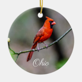 Kardinals-Ohio-Verzierung Keramik Ornament