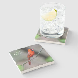 Kardinals-OhiosteinUntersetzer Steinuntersetzer