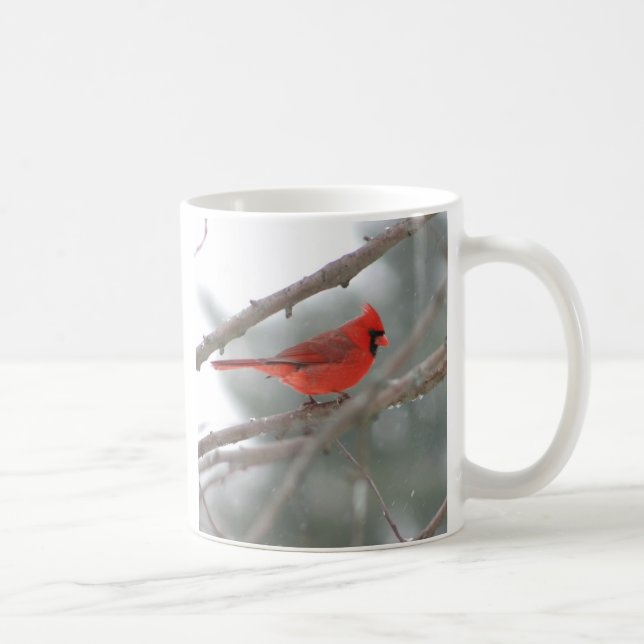 Kardinals-rote Vogel-Tasse Kaffeetasse (Rechts)