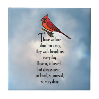 Kardinals-"so geliebtes" Gedicht Fliese