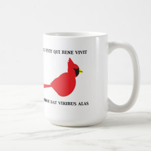 Kardinals-Tasse mit lateinischer Phrase Tasse
