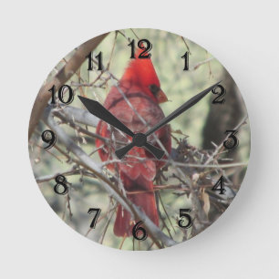 Kardinals-Uhr Runde Wanduhr